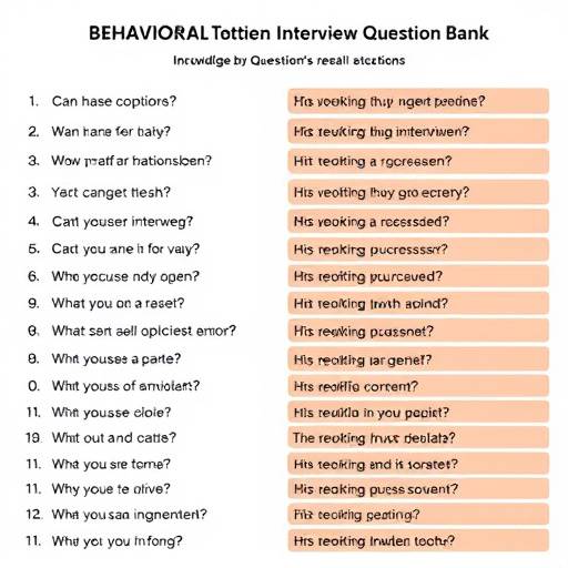Behavioral Interview Question Bank